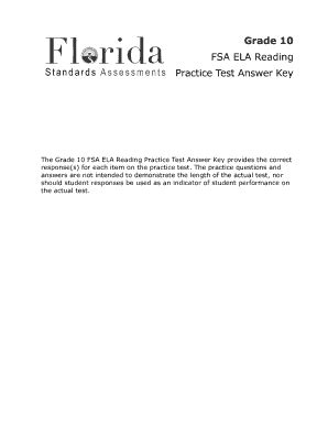 High School FL 10th ELA <b>FSA</b> (LAFS) <b>Practice</b> Try it for free! « Back to Florida High School Explore the most effective and comprehensive online solution for curriculum mastery, high-stakes testing, and assessment in Florida. . Fsa practice test grade 10 reading